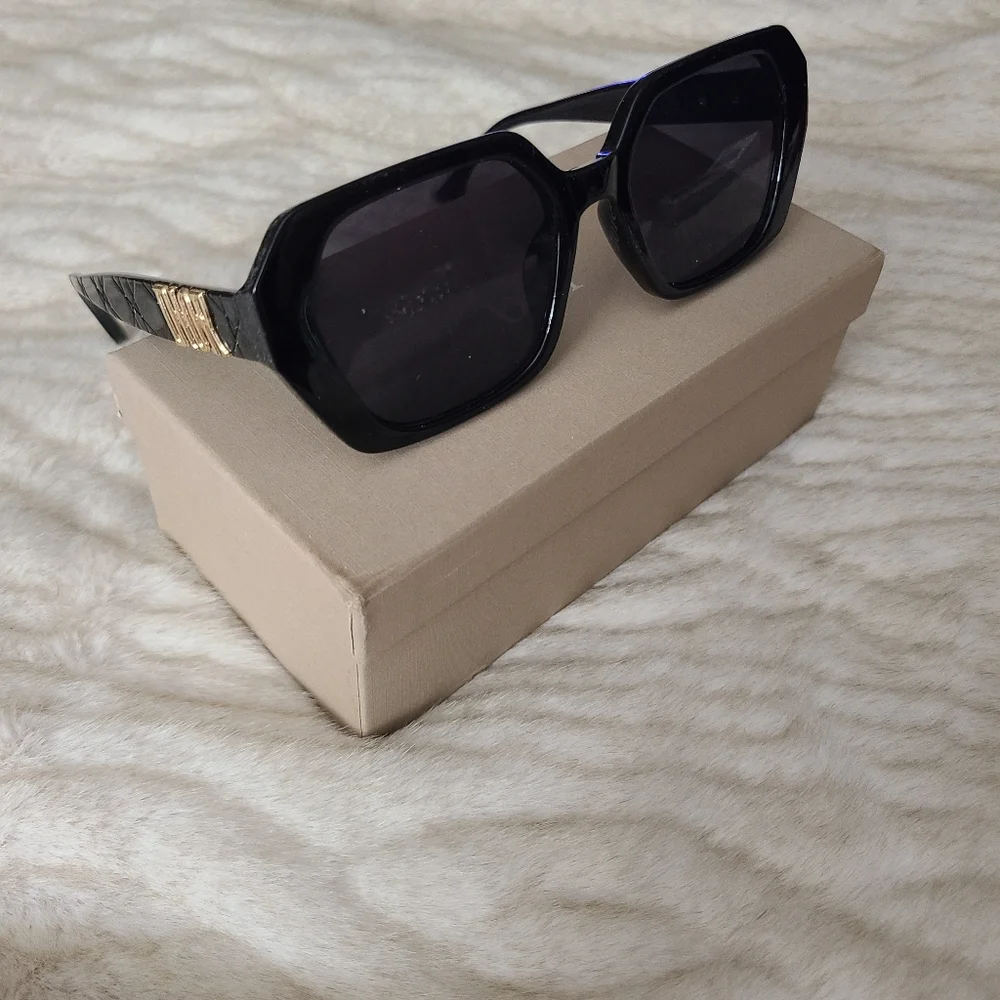 Dior 276353 Lady Dior Stud 5 Black/Grey Womens Sunglasses Authentic - Picture 1 of 3